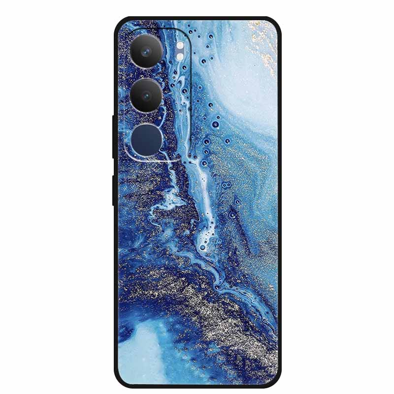 Для Vivo Y19s Pro 4G Чехол Роскошный Градиентный Цвет Мраморный Рисунок Мягкий Силиконовый Чехол для Телефона для Vivo Y19s Y 19s Pro 4G 6.68" Fundas