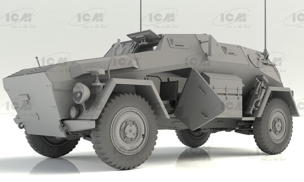 Пластиковая модель ICM ICM немецкой армии 35111 1/35 Sd.Kfz.247 Ausf.B с экипажем