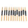 12 Pairs 7A Drumstick Maple Wood Oval Tip Anti Slip Drum Stick Set for Performance Practice
