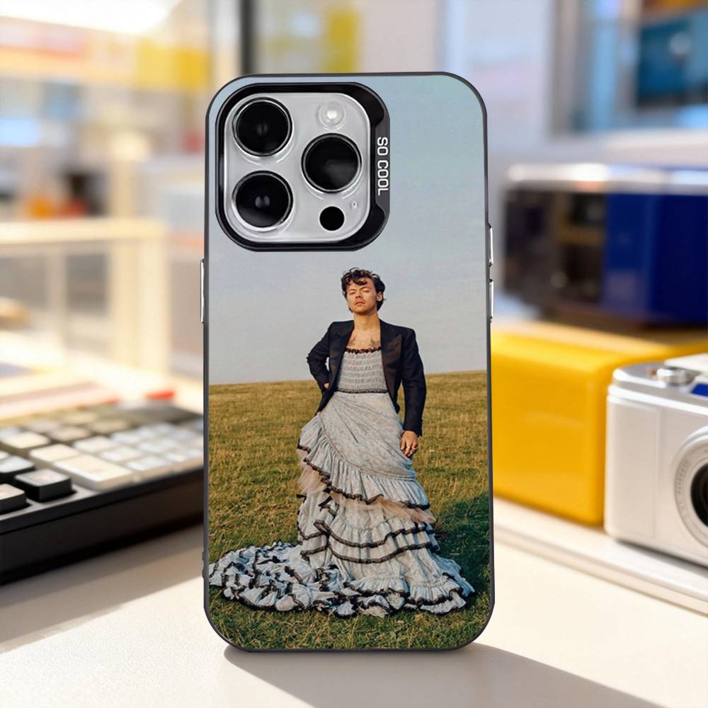 H-HaRRy-Музыкальные стили Чехол для телефона Для iPhone 11,12,13,14,15,16,17,Pro,Max,Plus,E,Air,Mini IMD Матовый черный