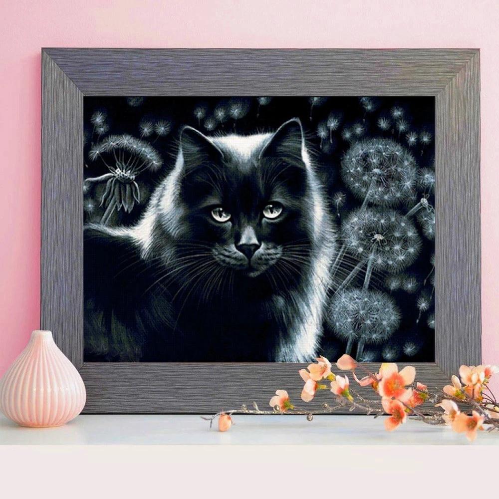 5d Diamond Painting New Arrivals Animal Cat Pictures Of Rhinestones Diamond Embroidery Sale Dandelion Mosaic Craft Kit