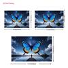 2D Dreamscape Backdrop Large Blue Butterfly & Starry Sky Party Photo Background