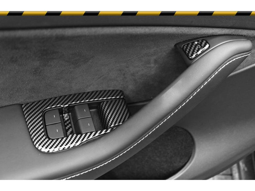 Рамка переключателя стеклоподъемника и накладка на кнопку двери для Tesla Model 3/Y