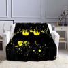  Minimalist Batman Flannel Blanket, Lightweight and Breathable Polyester Blanket, Home Textile Decoration.