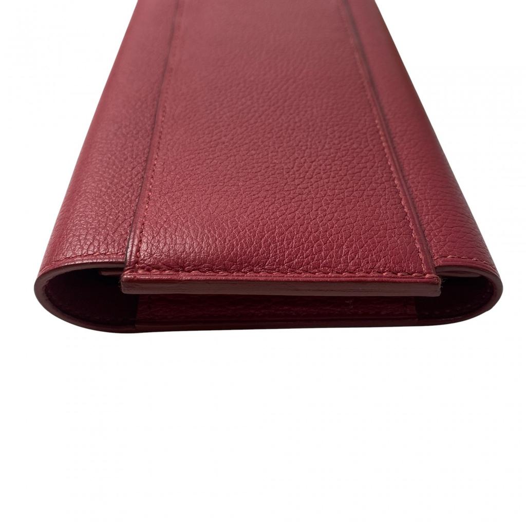 Подержанный кошелек HERMES Красная серия Evercolor Женский