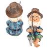 Fishing Gnome Sitter Funny UV Resistant Resin Decorative Outdoor Garden Lawn Gnome for Yard Outdoor Garden Gnome