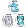 Anime Neko Cat Enamel Pins Cute Kawaii Character Brooches Japanese Manga Lapel Badges Otaku Fans Jewelry Gift