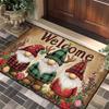 Christmas Decoration Diatom Mud Mat Entry Door Dirty Non-slip Mat Household Quick-drying Bathroom Non-slip Mat