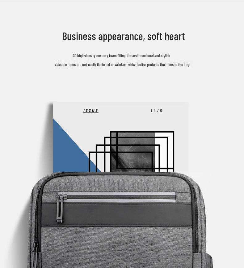 Men's High-End Waterproof Travel Backpack - Large Capacity, Fashionable Laptop & Shoulder Bag