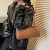 Ретро Однотонная Женская Сумка на Плечо из Искусственной Кожи в Форме Подушки 2026 Новый Тренд Простая Сумка под Мышку для Повседневного Использования Сумки и Кошельки