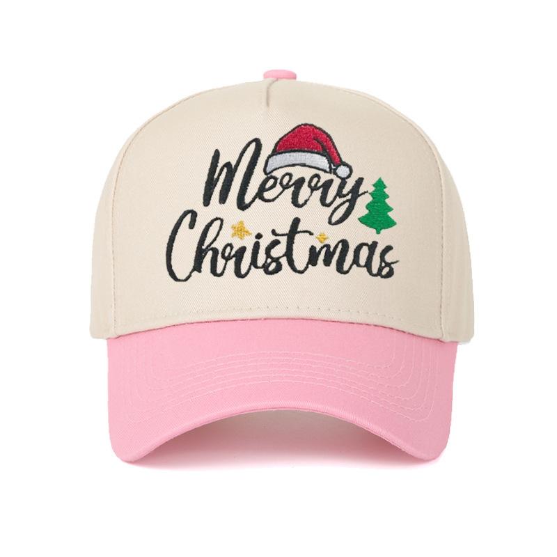 New Christmas themed baseball cap D digital printing snowman sun hat men's sun protection hat