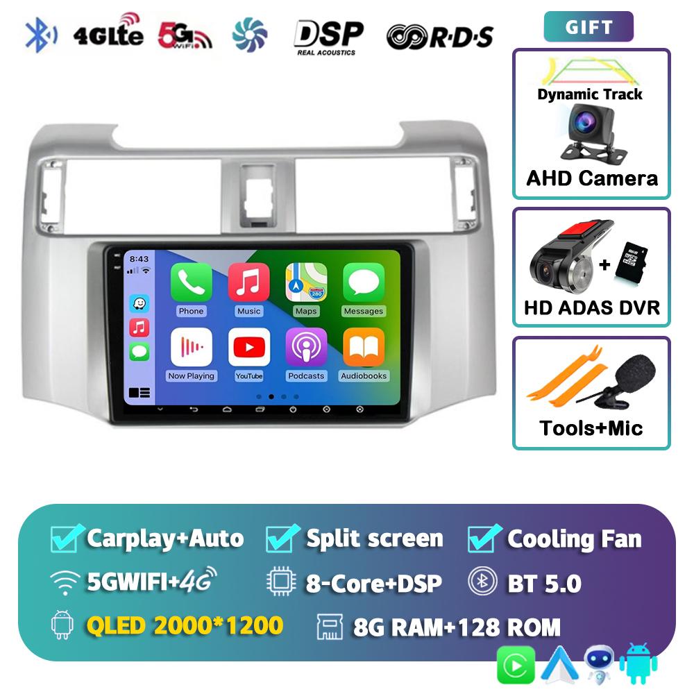 Android 14 Carplay Car Radio для Toyota 4Runner 4 Runner 2014 2015 2016 2017 2018 2019 Мультимедийный видеоплеер GPS 2Din Stereo