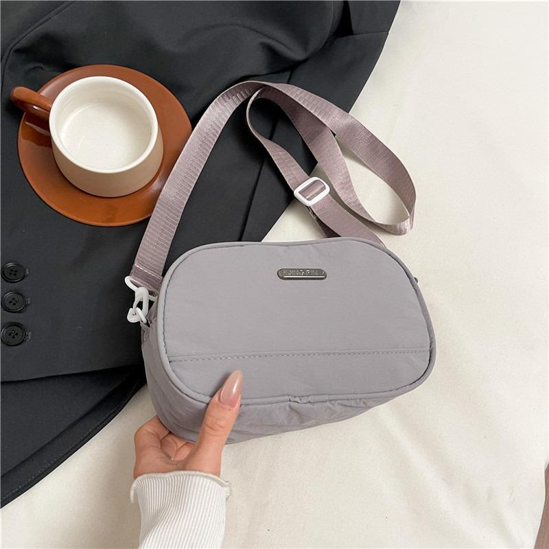 Новая простая повседневная сумка-мессенджер через плечо из нейлона конфетного цвета, свежая маленькая сумка для поездок на работу, женская
