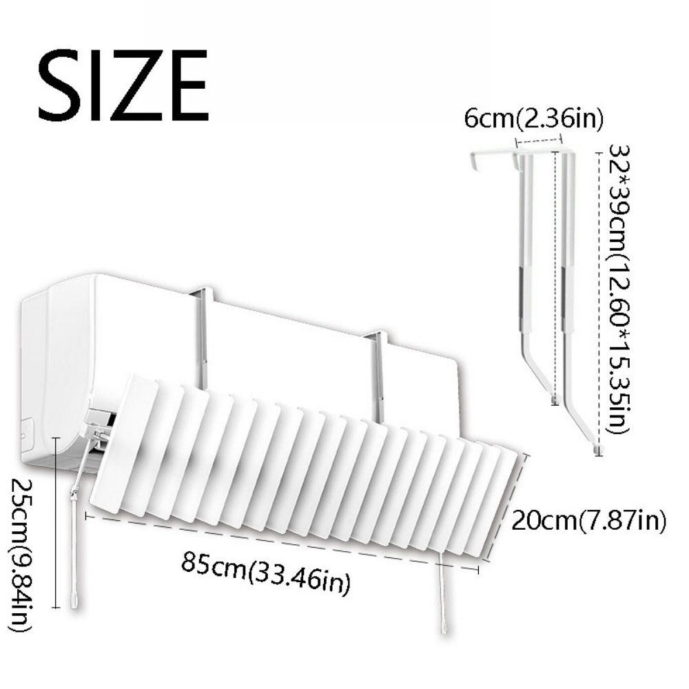Universal Air Conditioner Windshield Wall-Mounted Airflow Control Baffle Household