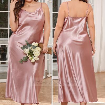 Пижамы, женские ночнушки с подтяжками, интимное нижнее белье, сексуальные пижамы с подтяжками, нижнее белье, свободная атласная домашняя одежда