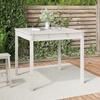 VidaXL Garden Table White 82.5x82.5x76 Cm Solid Pine Wood 823963