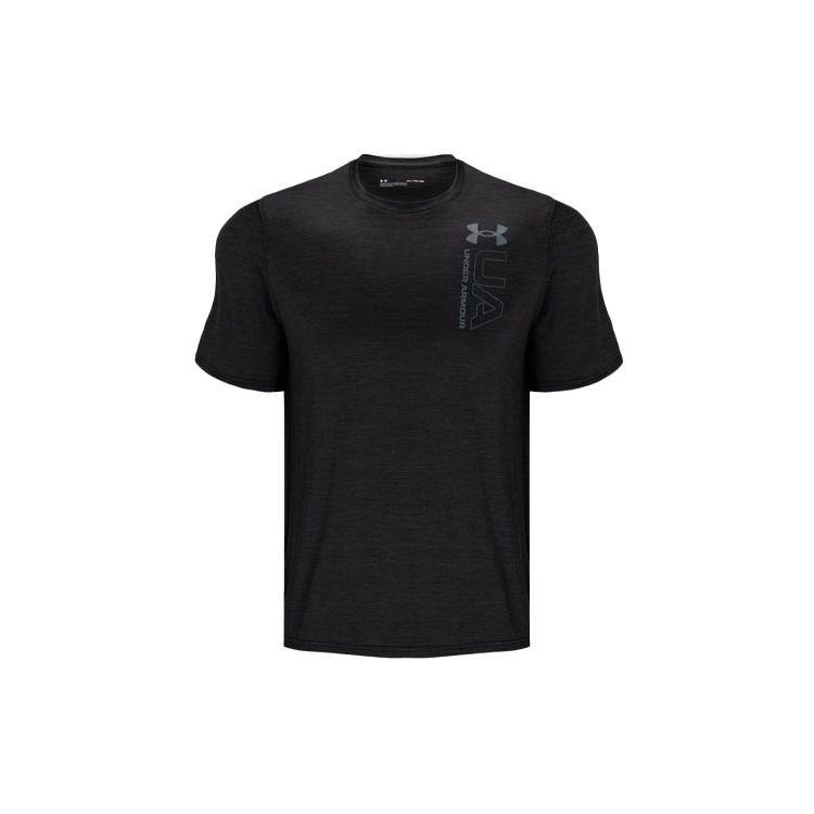 Under Armour Мужская футболка с круглым вырезом и графическим логотипом Vent Черная 1365217-001