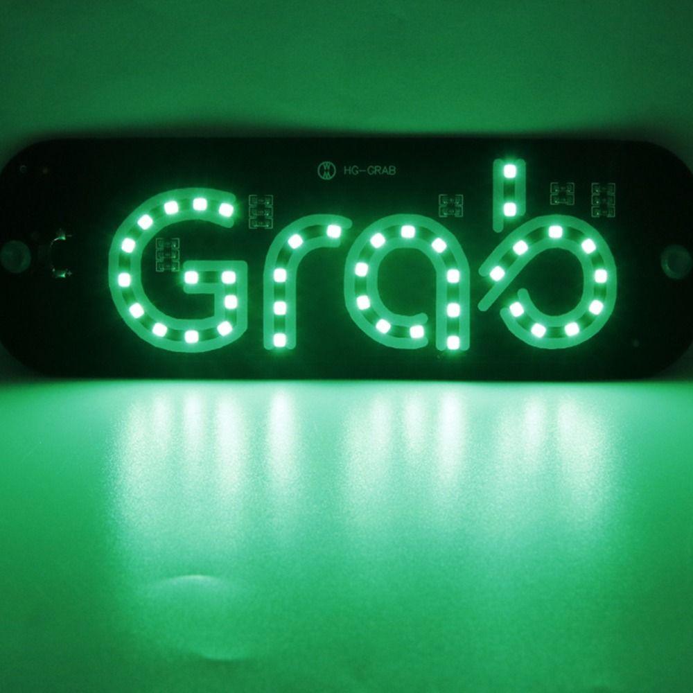 1 шт. Светодиодный сигнальный маяк GRAB Панель Такси Автомобильный свет Сигнальный свет Лобовое стекло Зеленый свет Индикатор Кабины Внутри Такси Свет Автомобиля
