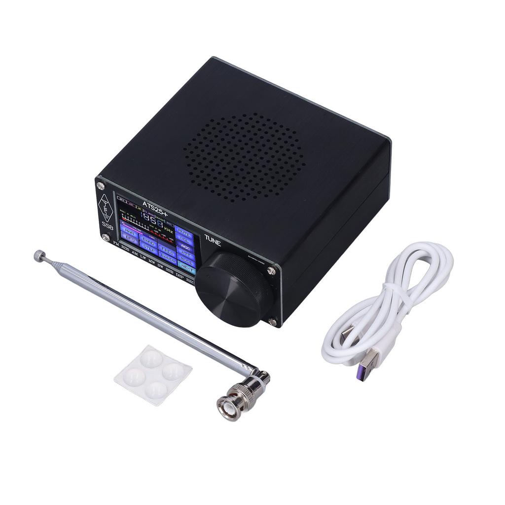 Вседиапазонный радиоприемник портативный FM LM SSB HAM радиоприемник с 2,4-дюймовым цветным сенсорным экраном