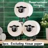 Sheep Toilet Roll Holder - 3D Printed Black Sheep Loo Roll Holder - Hilarious Tissue Paper Roll Storage - Cute Bathroom Decor - Set of 1/3