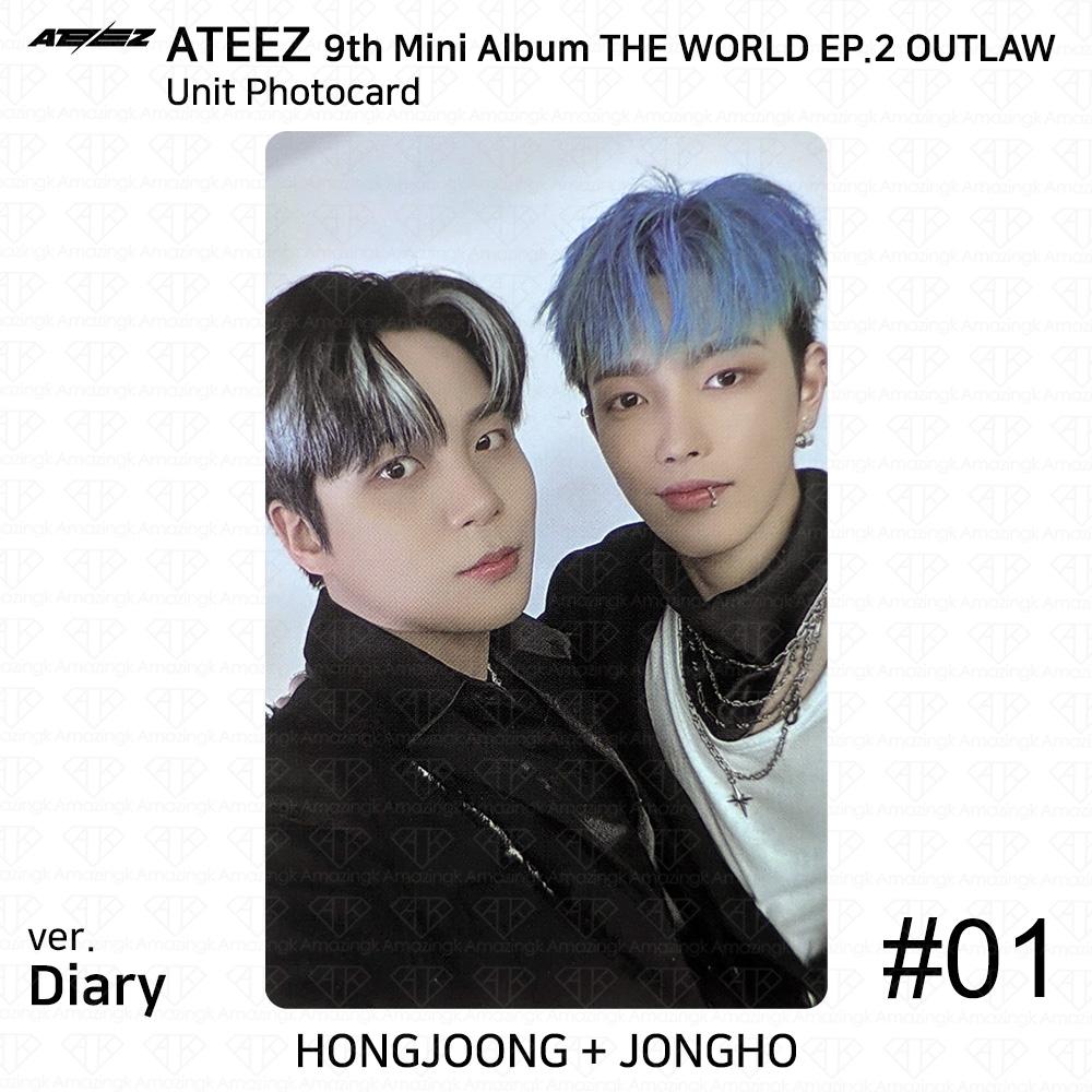 ATEEZ 9th Mini Album THE WORLD EP.2 OUTLAW Photocard HONGJOONG SEONGHWA SAN KPOP