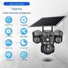 Triple Lens 360° Panoramic HD Solar Camera with WiFi/4G Connectivity