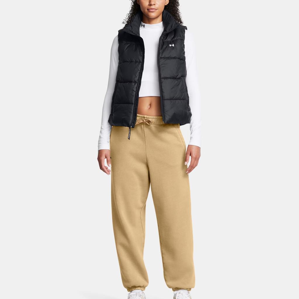 Under Armour Однотонный Удобный Легкий Теплый Водонепроницаемый Дышащий Жилет Женский жилет Черный 1389184-001