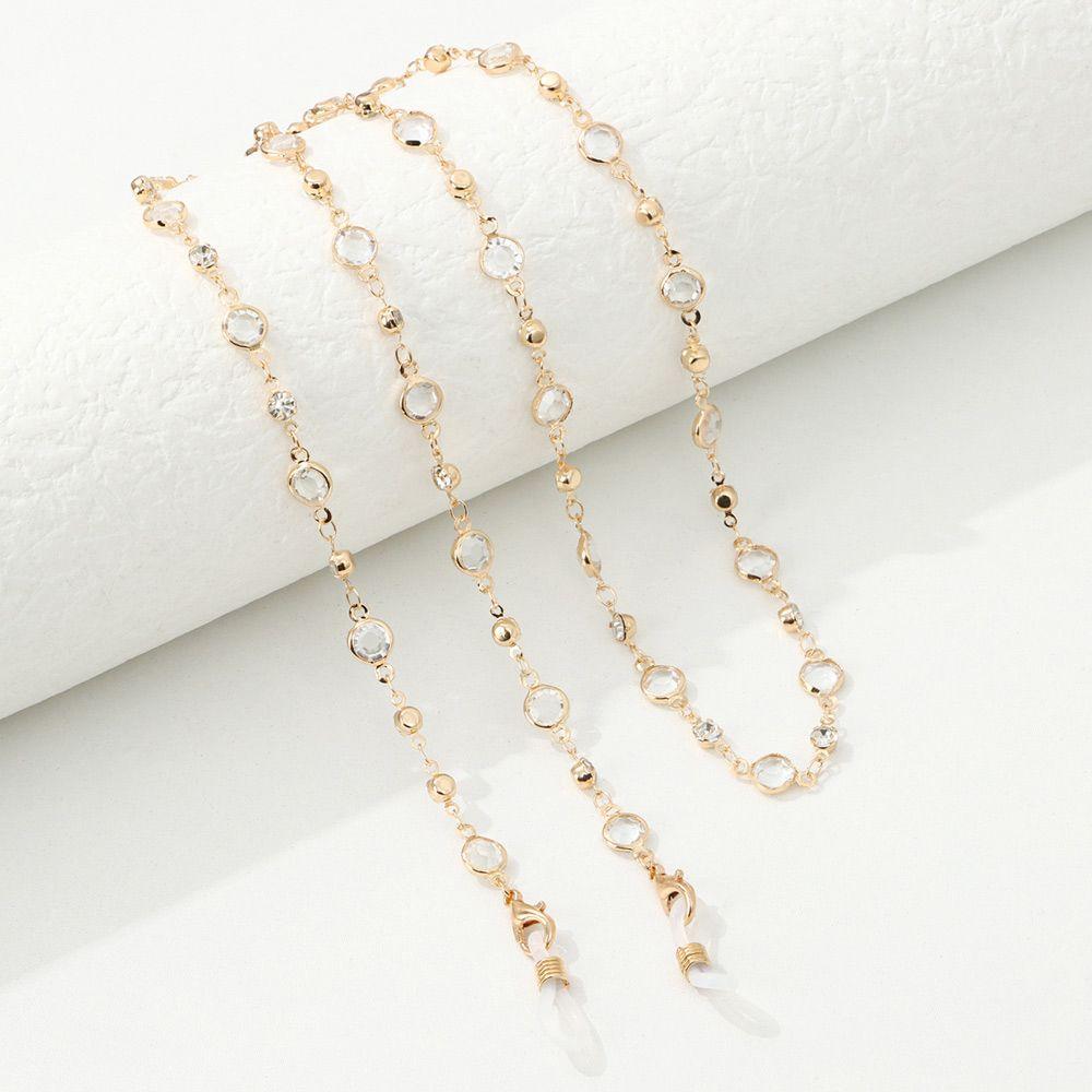 Модные длинные хрустальные очки-шнурки для очков Аксессуары для очков Цепочка для очков Ожерелье для очков