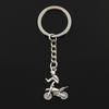 New Fashion Keychain 29x23mm Motorcycle Motorcross Pendants DIY Men Jewelry Car Key Chain Ring Holder Souvenir For Gift