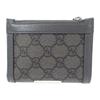 GUCCI  760238 Bifold Wallet gray GG Supreme Canvas/leather mens