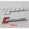 3D Metal Letters Supercharged Car Emblem Decal Badge For s1 A3 A4 A5 A6 A8 Q3 Q5 Q7
