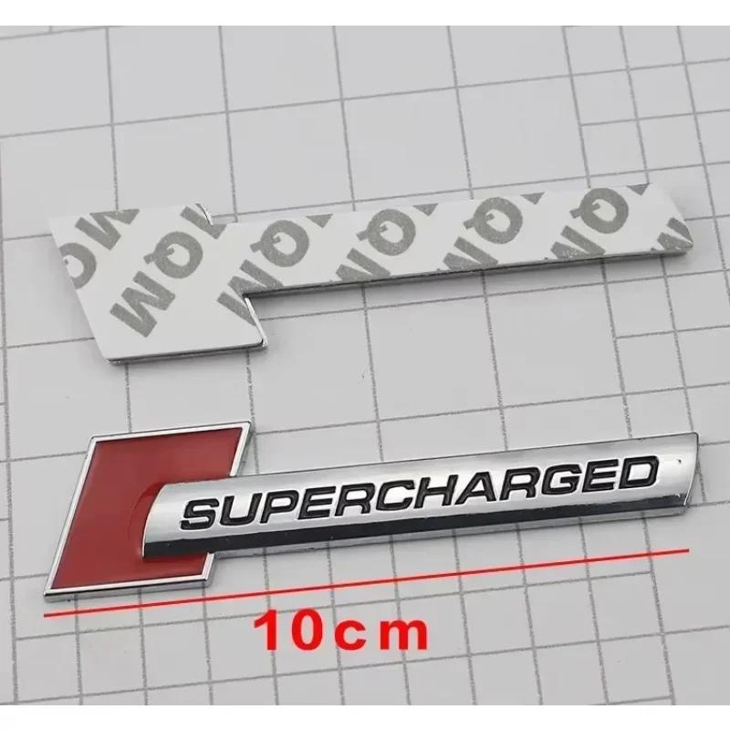 3D Metal Letters Supercharged Car Emblem Decal Badge For s1 A3 A4 A5 A6 A8 Q3 Q5 Q7