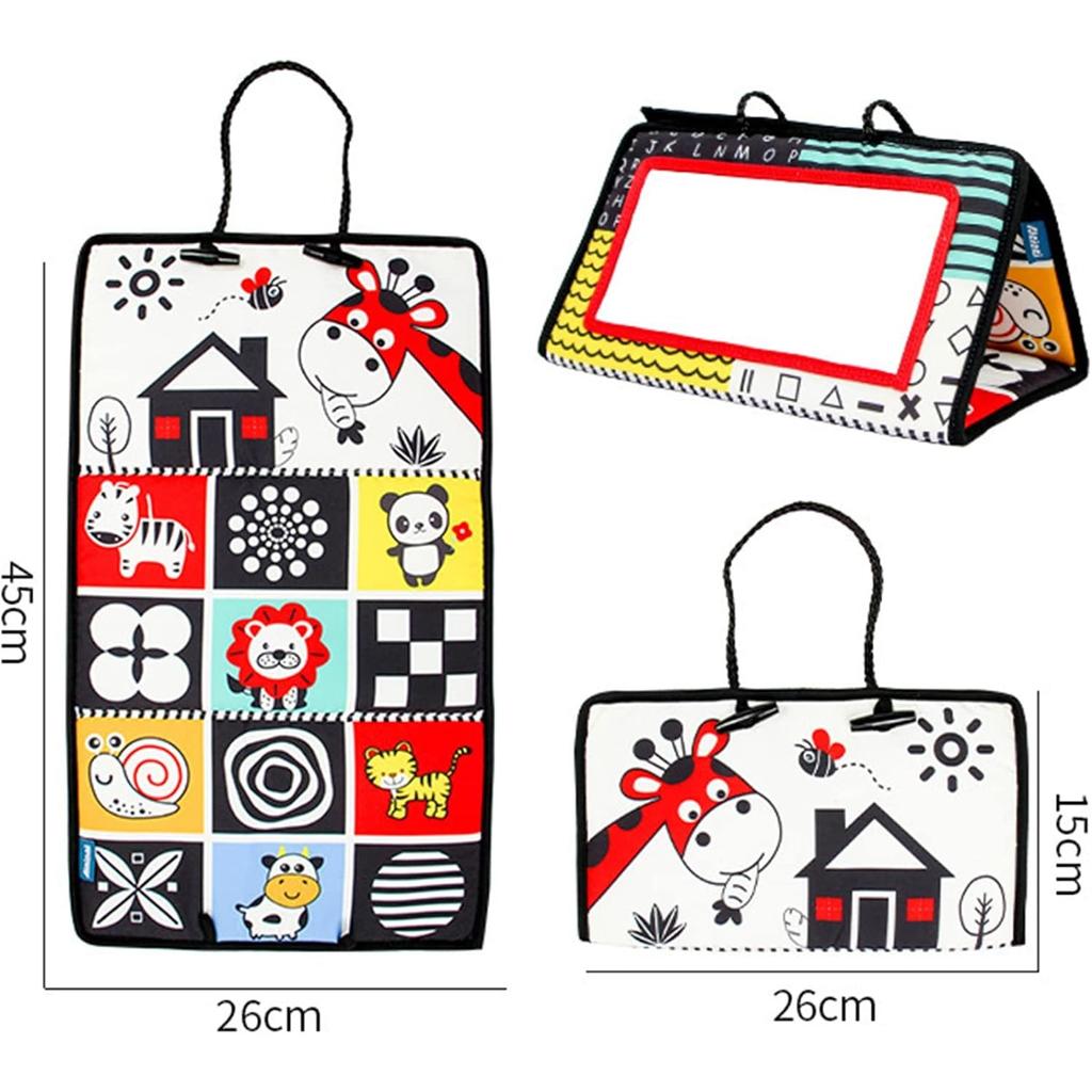 Baby Mirror Toy, Baby Toy From 3 Months, Baby Book, Toddler Education and Cognitive Toy, Educational Toy for Newborns Toddlers