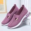 Fashion Women's New Summer Shoes Mesh Breathable Sneakers Light Slip On Flat Platform Casual Shoes Ladies Anti-slip Walking Woven Shoes
