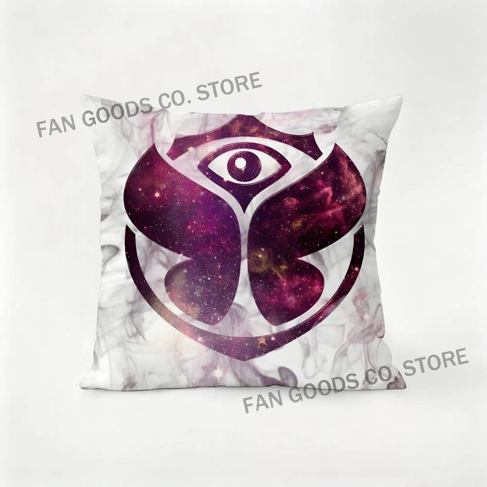 TTomorrowland Music Pillow Case For Sofa Decor Car Office Room Printing Cushion Cover Decorations and Protector