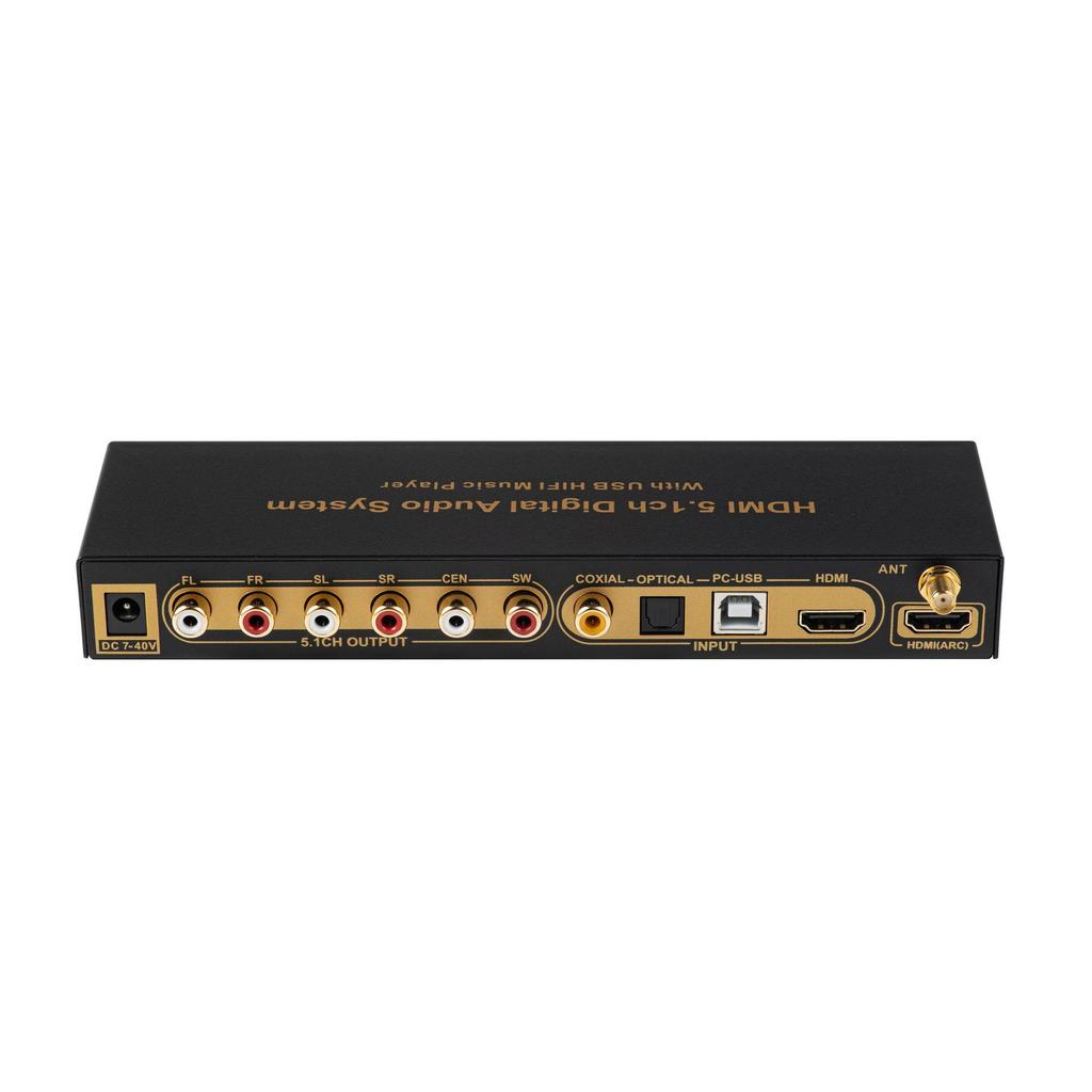 Декодер ЦАП 5.1-канального звука DTS Dolby AC3 с Bluetooth, HDMI, USB-подключением