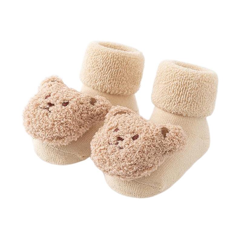 Bear Baby Winter Socks Anti Slip Thicken Newborn Socks for Girls Boys Cotton Toddler Floor Socks Infant Kids Accessories 0-3Y