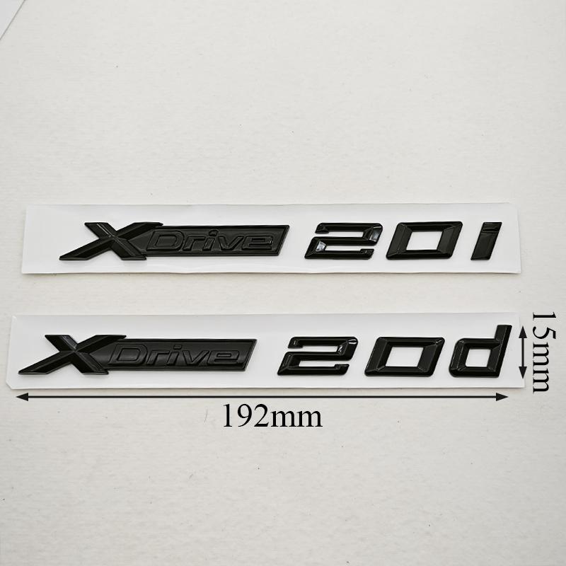 3D ABS Автомобильные Буквы Логотип XDrive 20d X Drive 20i Задний Значок на Багажник Боковой Эмблема на Крыло Для BMW X1 X2 X3 X4 G01 Внешние Аксессуары