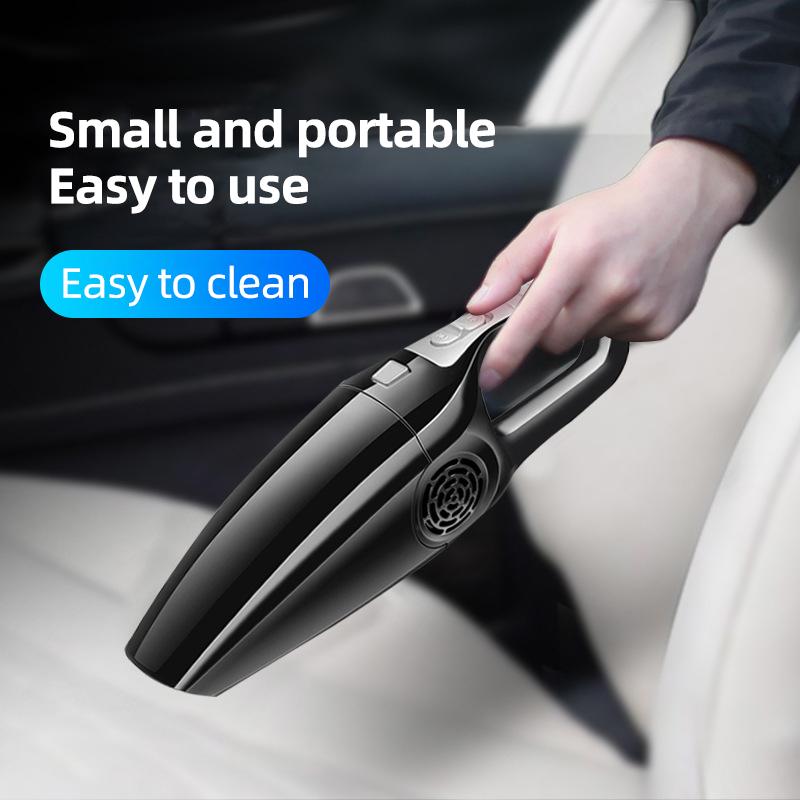 Автомобильный пылесос с высокой мощностью, портативный и ручной пылесос с проводом и множеством аксессуаров для универсального использования