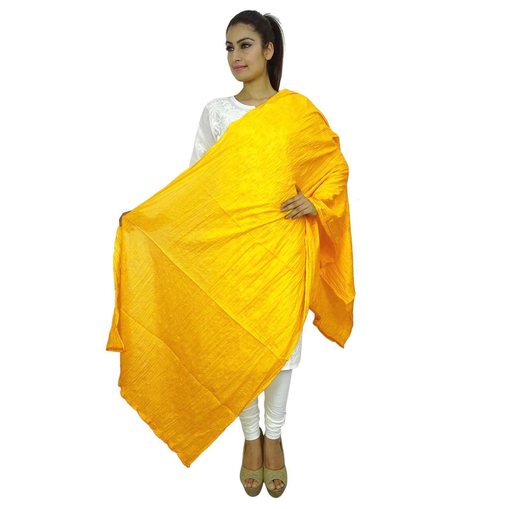 Женский индийский длинный палантин Dupatta из хлопковой смеси Chunni Neck Wrap Tassel Scarf