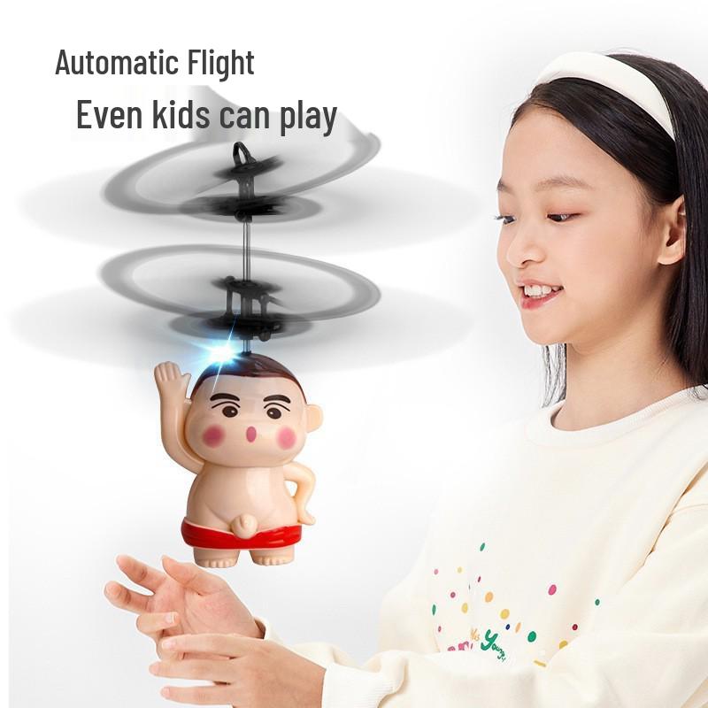 Smart Induction Fairy Helicopter: Seven-Color Crystal Ball Toy