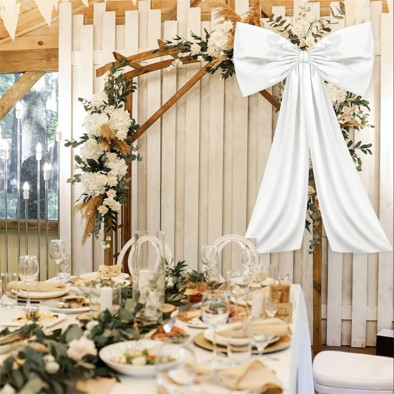 Большой декоративный бант для фестивального мероприятия, для использования в помещении и на улице, простая установка, праздничное украшение