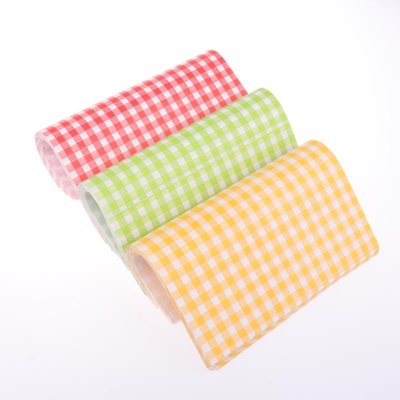 50 шт. Упаковка для выпечки Пакет для еды Жиронепроницаемый бумажный пакет Обертка для сэндвича, пончика, хлеба Гамбургер Кухонный аксессуар 18*18 см