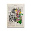 Vintage Human Body Anatomy Poster Heart Lungs Flower Medical Wall Pictures Foot Canvas Print Painting For Hospital Clinic Decor