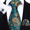 Three-piece Suit Paisley Fashion Business Men's Tie Includes Tie Cufflinks Handkerchief