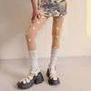 Seamless Polka Dot Stockings Colorful Y2K Retro Silk Stockings Sweet Large Dot Pantyhose  Party
