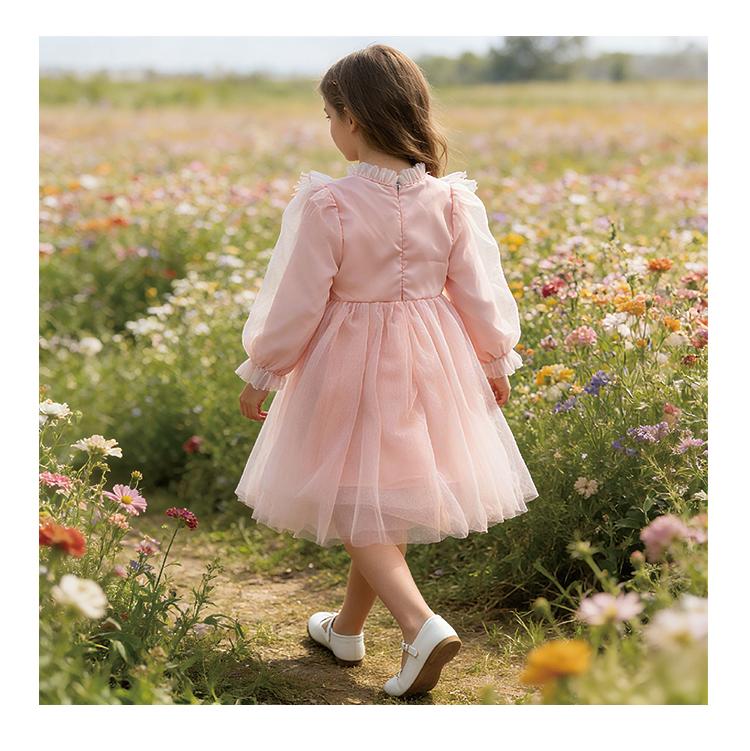 Girls' mesh dress, summer new princess dress, children's gauze dress, sweet fluffy dress, girls' dress
