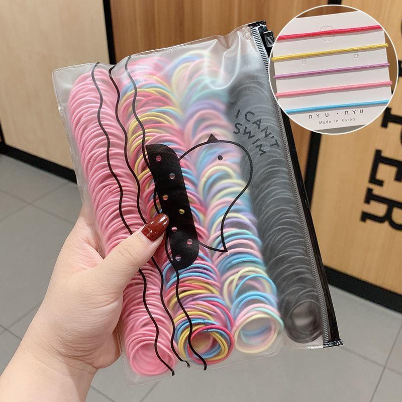 Non-Damaging Hair Ties for Girls - Gentle Rubber Bands for Children's Hair