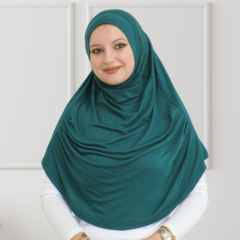 Готовый к ношению хиджаб для женщин, мгновенный тюрбан, мягкий мусульманский шарф для молитвы, длинные хиджабы, исламская одежда, трикотажная абайя