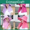 Wide Brim Summer Sun Hat Women With Neck Coverage Outdoor Work Sunshade Hat